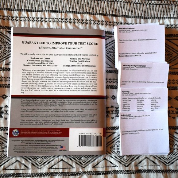 PSB Exam Study Prep Book & Flashcards Set - Picture 3 of 14